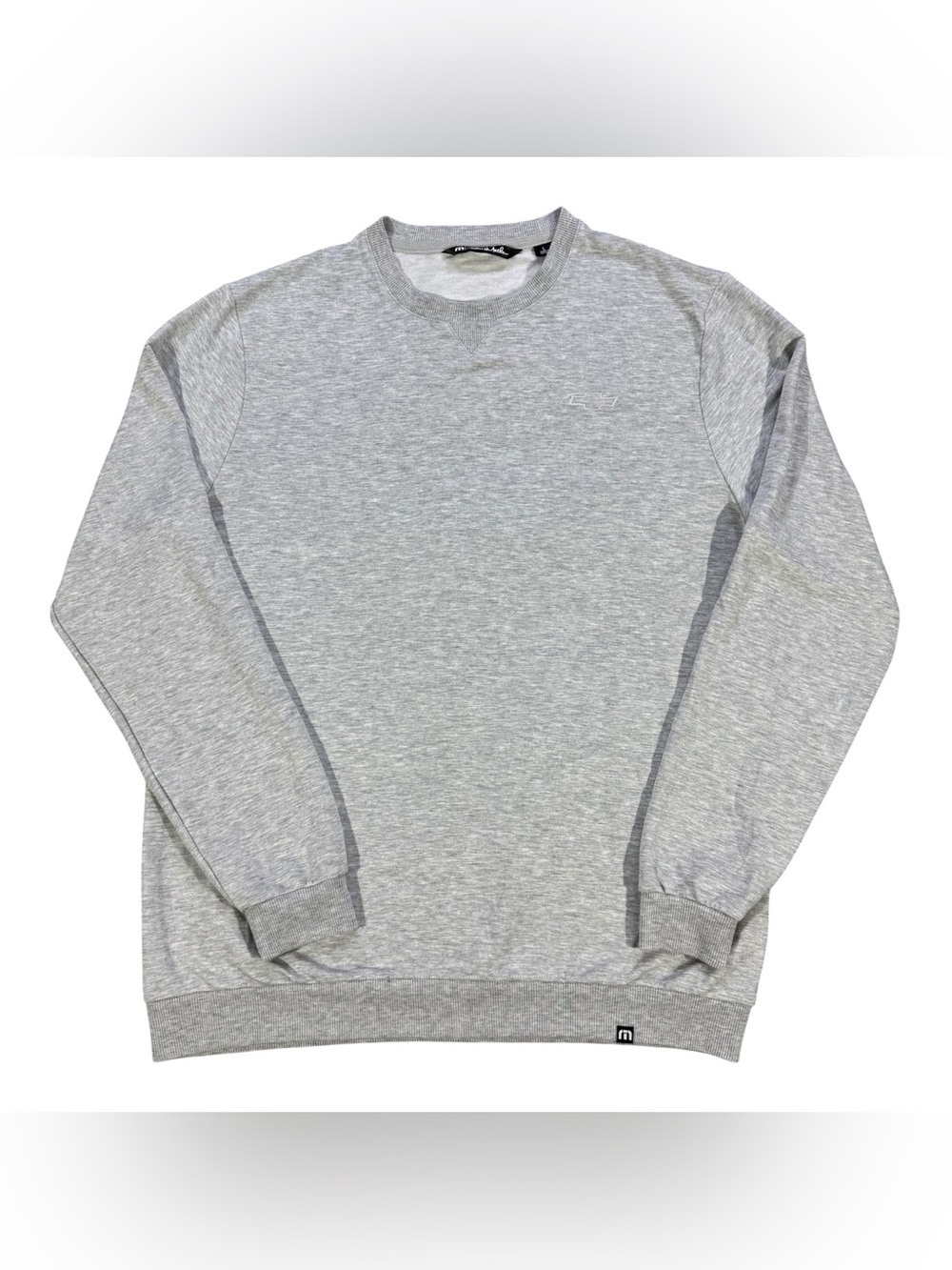 Travis Mathew Men’s Large Cloud Crewneck Sweatshirt Heather Grey Modal Stretch